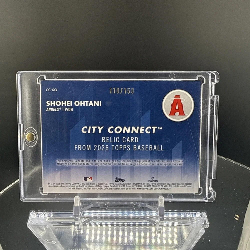 2026 Topps Shohei Ohtani /150 Game Used Memorabilia City Connect Relic Patch
